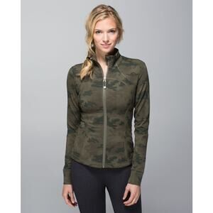 Lululemon Forme Jacket *Cuffins Savasana Camo 20cm Green Women’s Size 6 $108 Ret